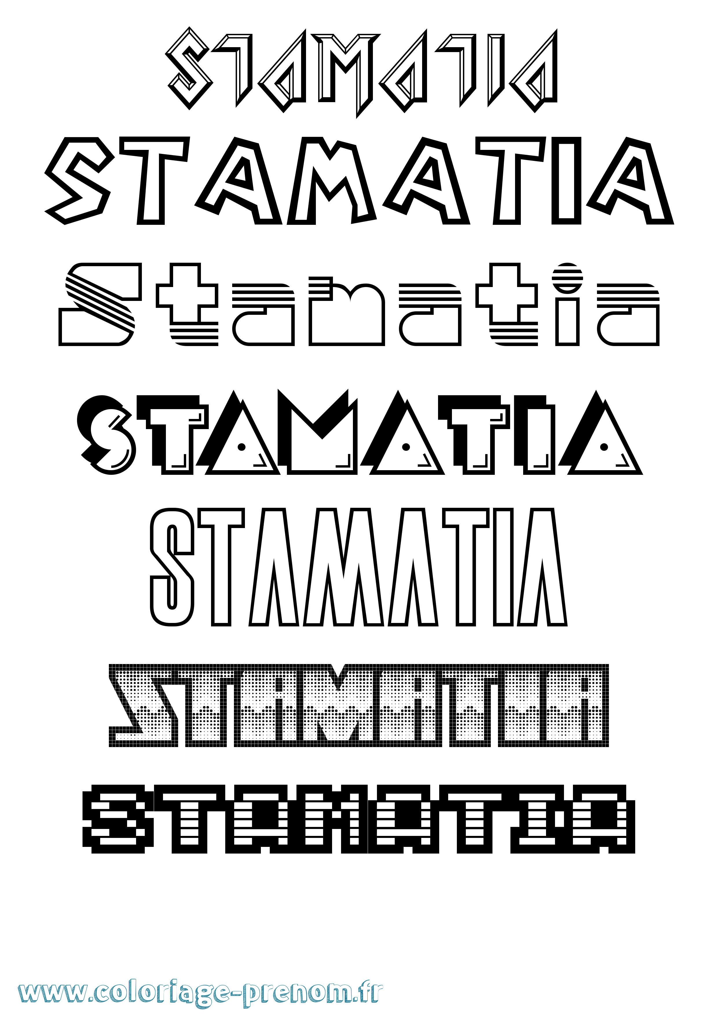 Coloriage Stamatia Jeux Vidéos Coloriage prénom Stamatia Jeux Vidéos