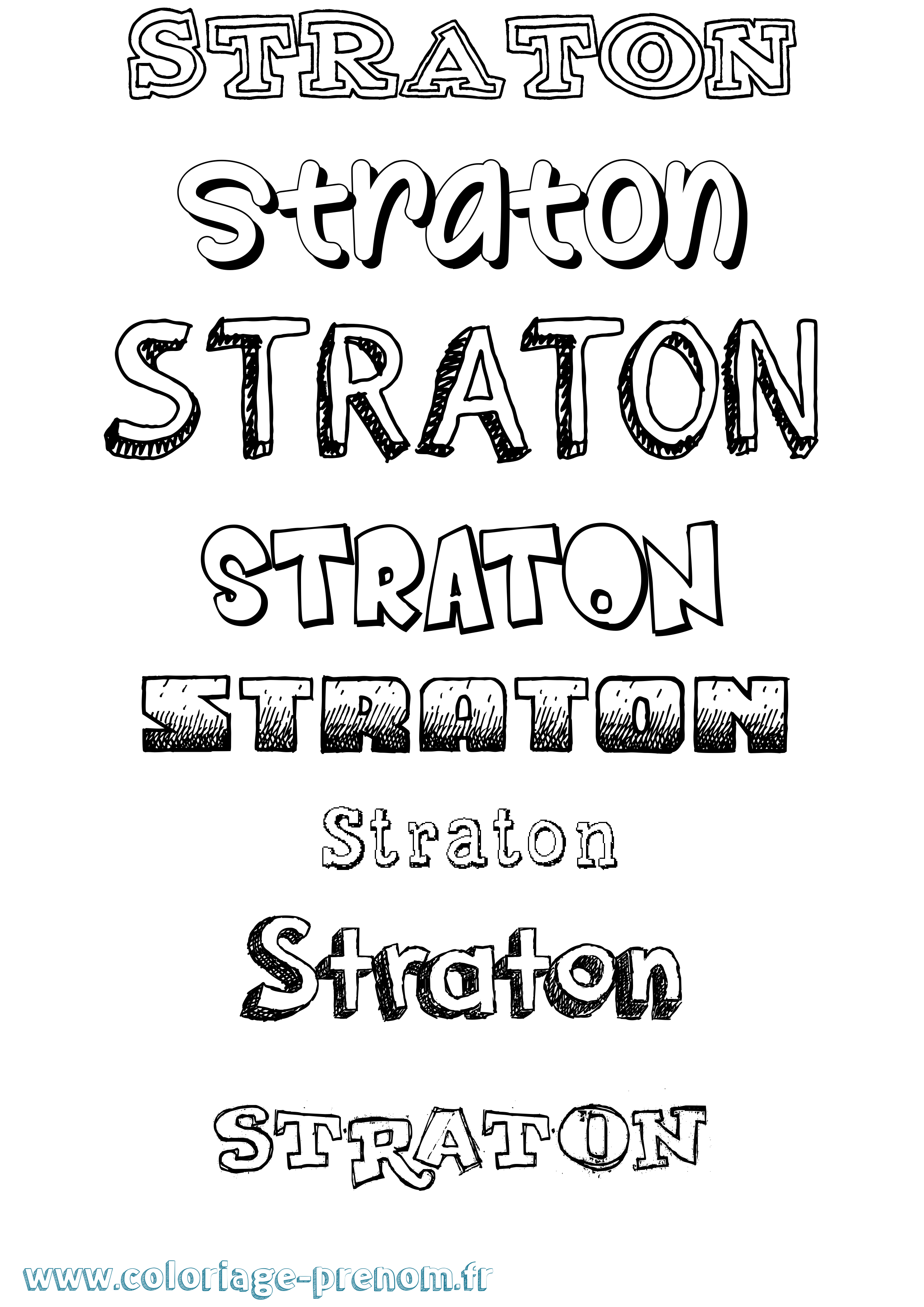 Coloriage Straton Dessiné Coloriage prénom Straton Dessiné