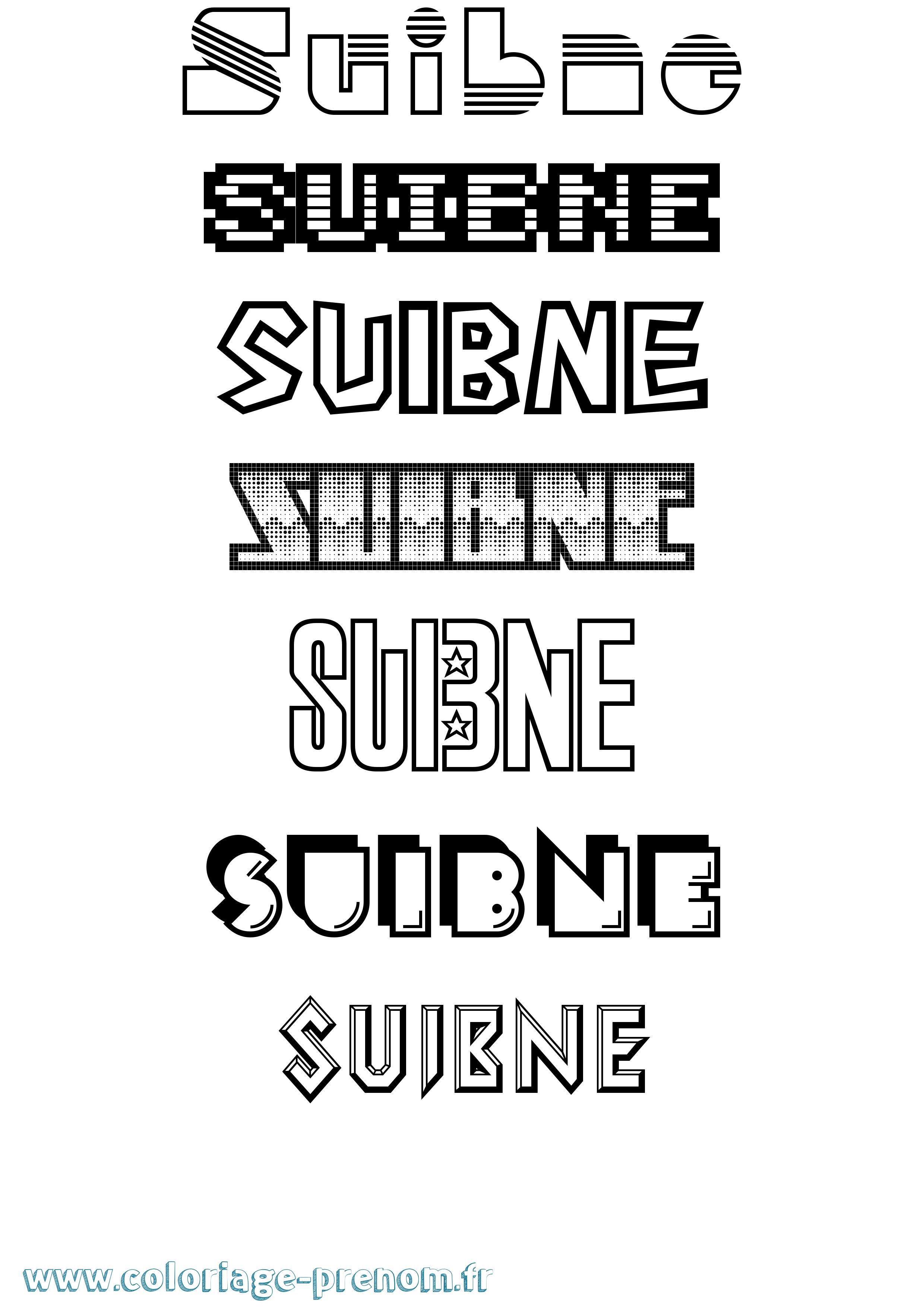 Coloriage Suibne Jeux Vidéos Coloriage prénom Suibne Jeux Vidéos