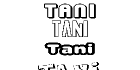 Coloriage Tani