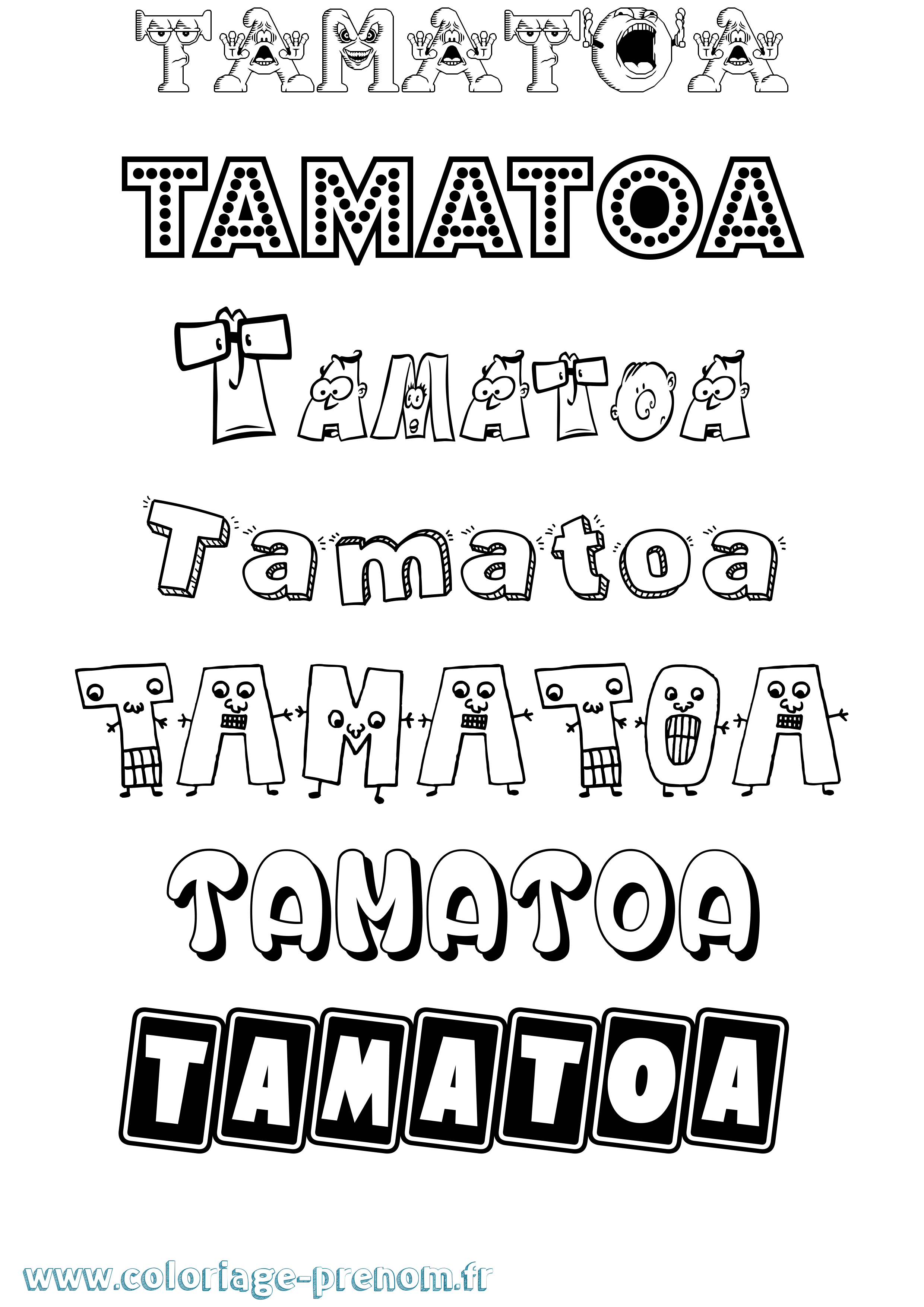 Coloriage Tamatoa Fun Coloriage prénom Tamatoa Fun