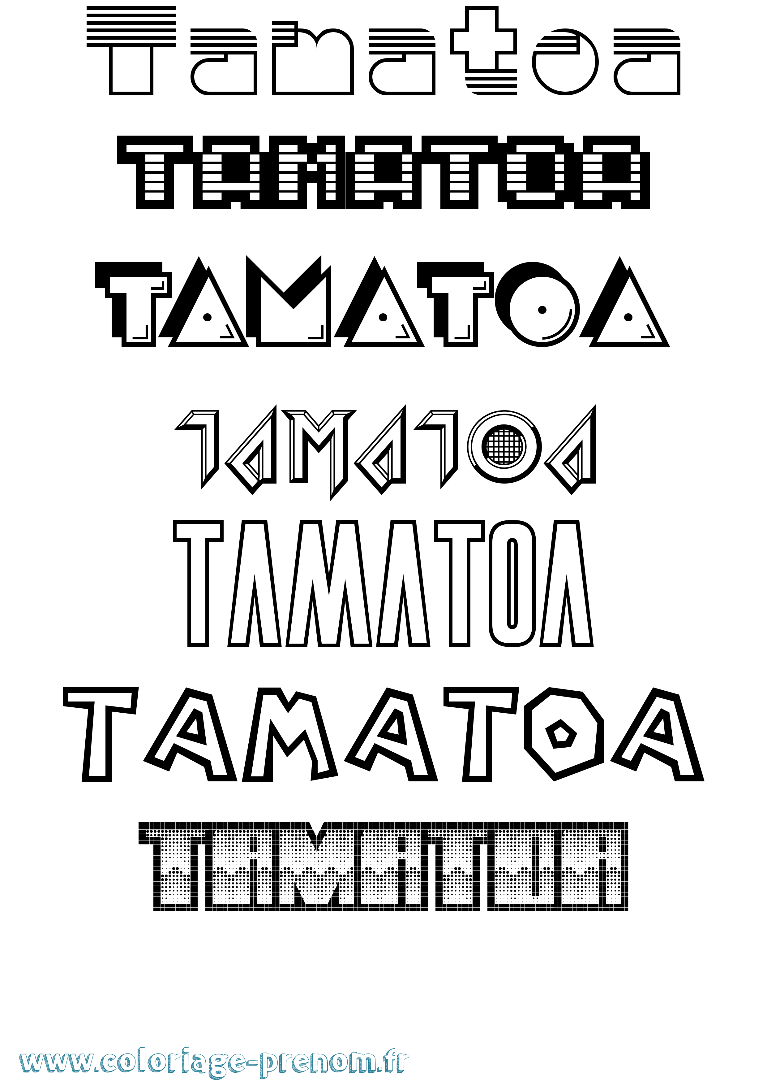 Coloriage Tamatoa Jeux Vidéos Coloriage prénom Tamatoa Jeux Vidéos