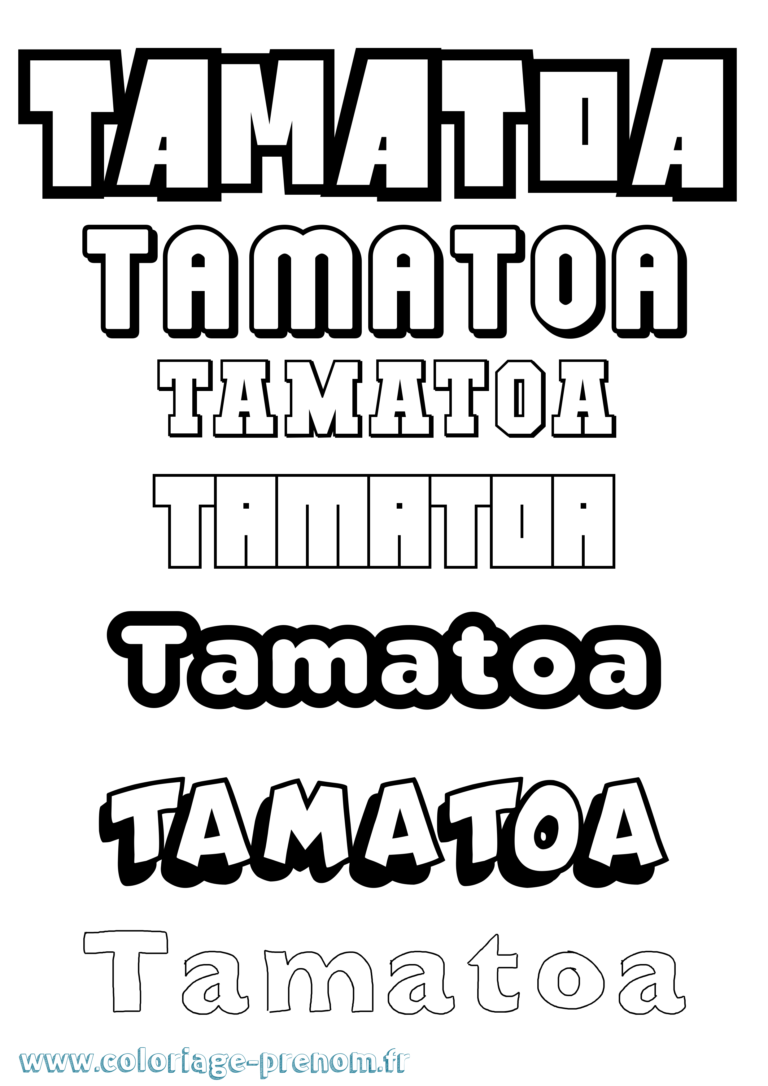 Coloriage Tamatoa Simple Coloriage prénom Tamatoa Simple