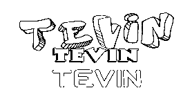 Coloriage Tevin