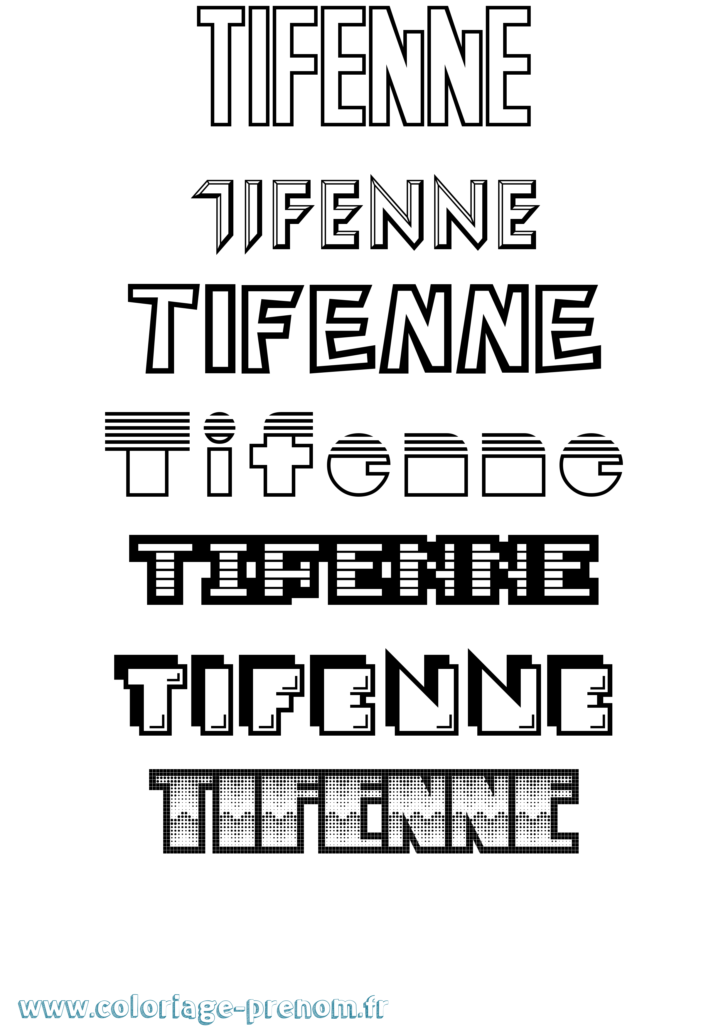 Coloriage Tifenne Jeux Vidéos Coloriage prénom Tifenne Jeux Vidéos