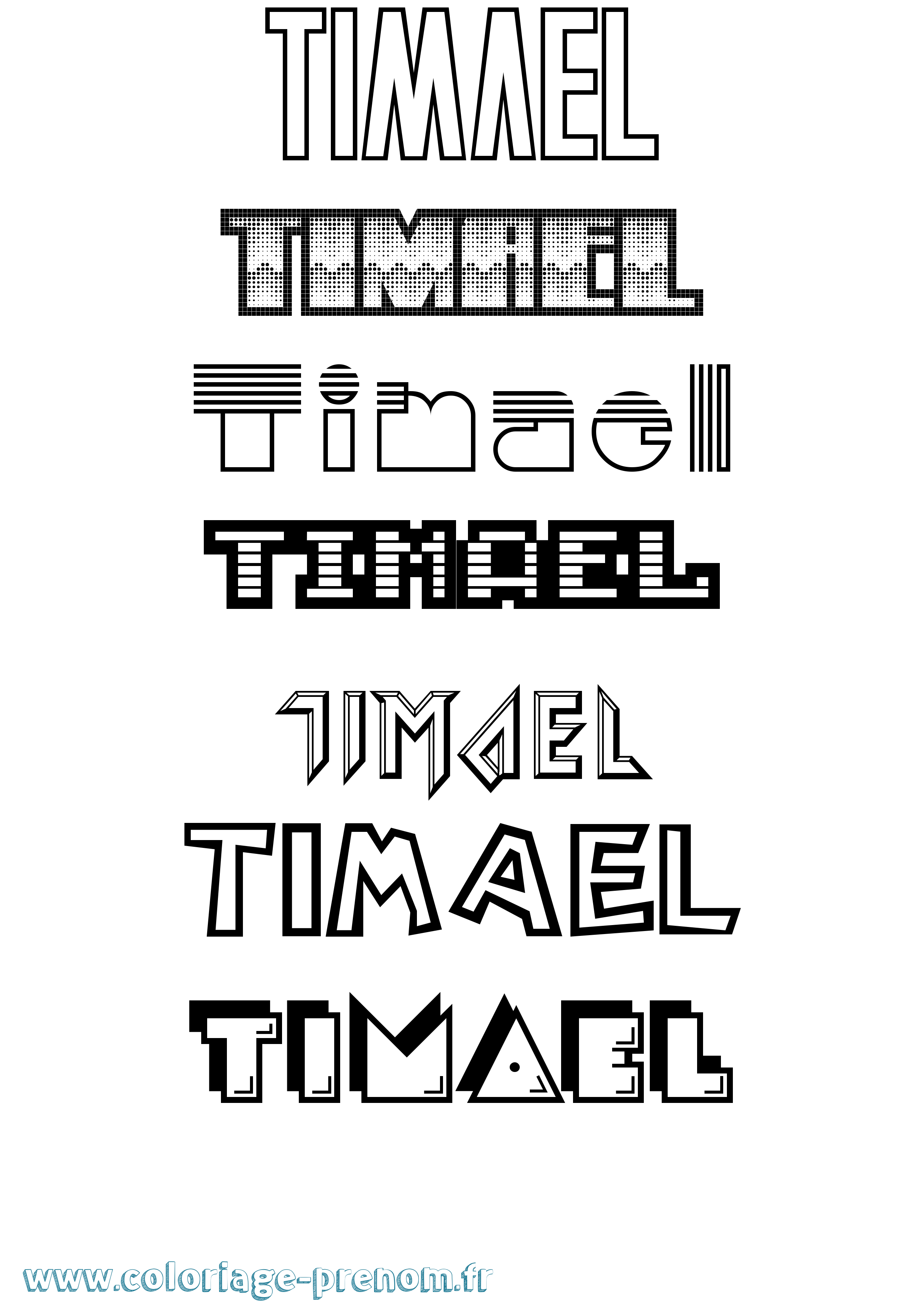 Coloriage Timael Jeux Vidéos Coloriage prénom Timael Jeux Vidéos