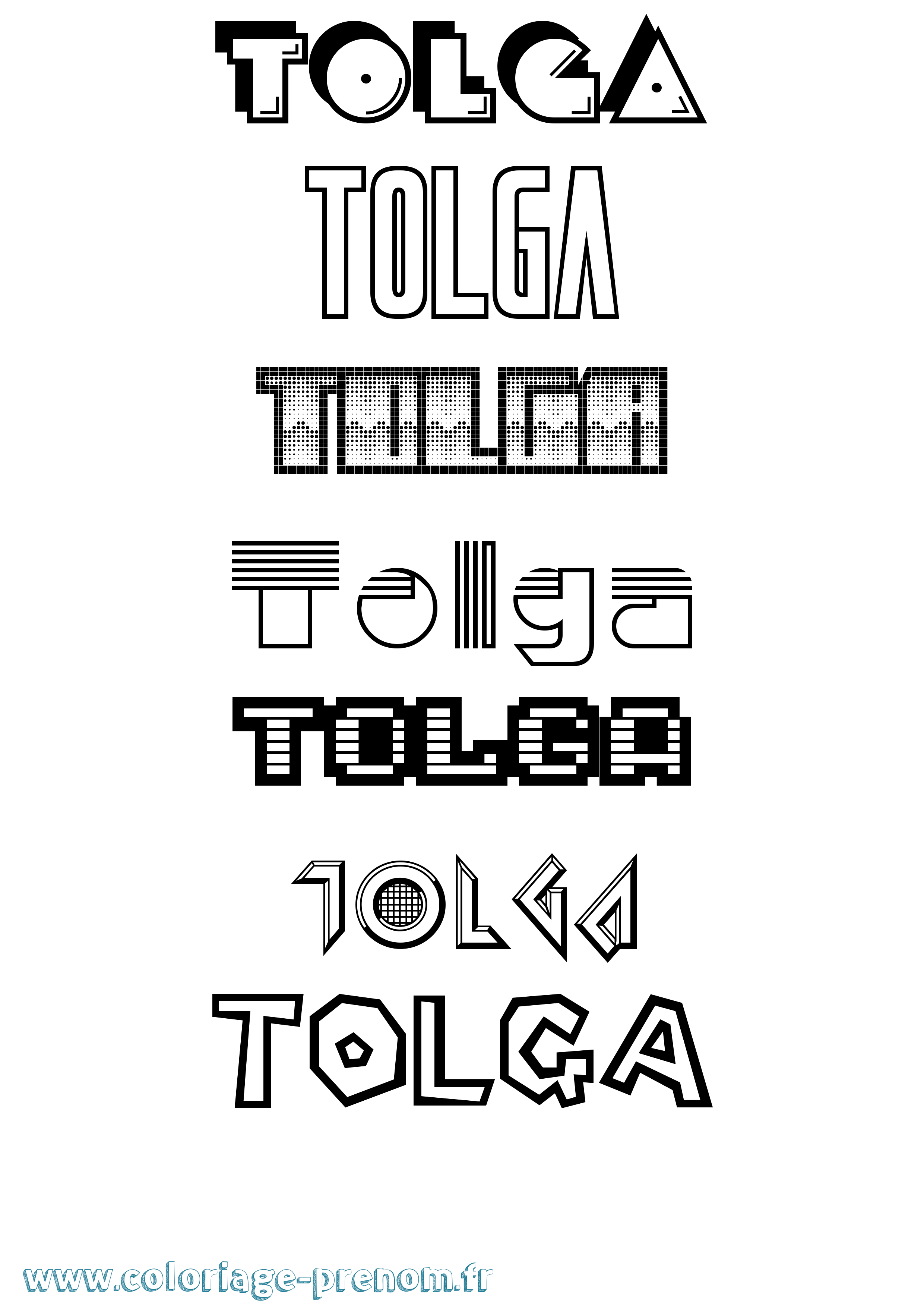 Coloriage Tolga Jeux Vidéos Coloriage prénom Tolga Jeux Vidéos