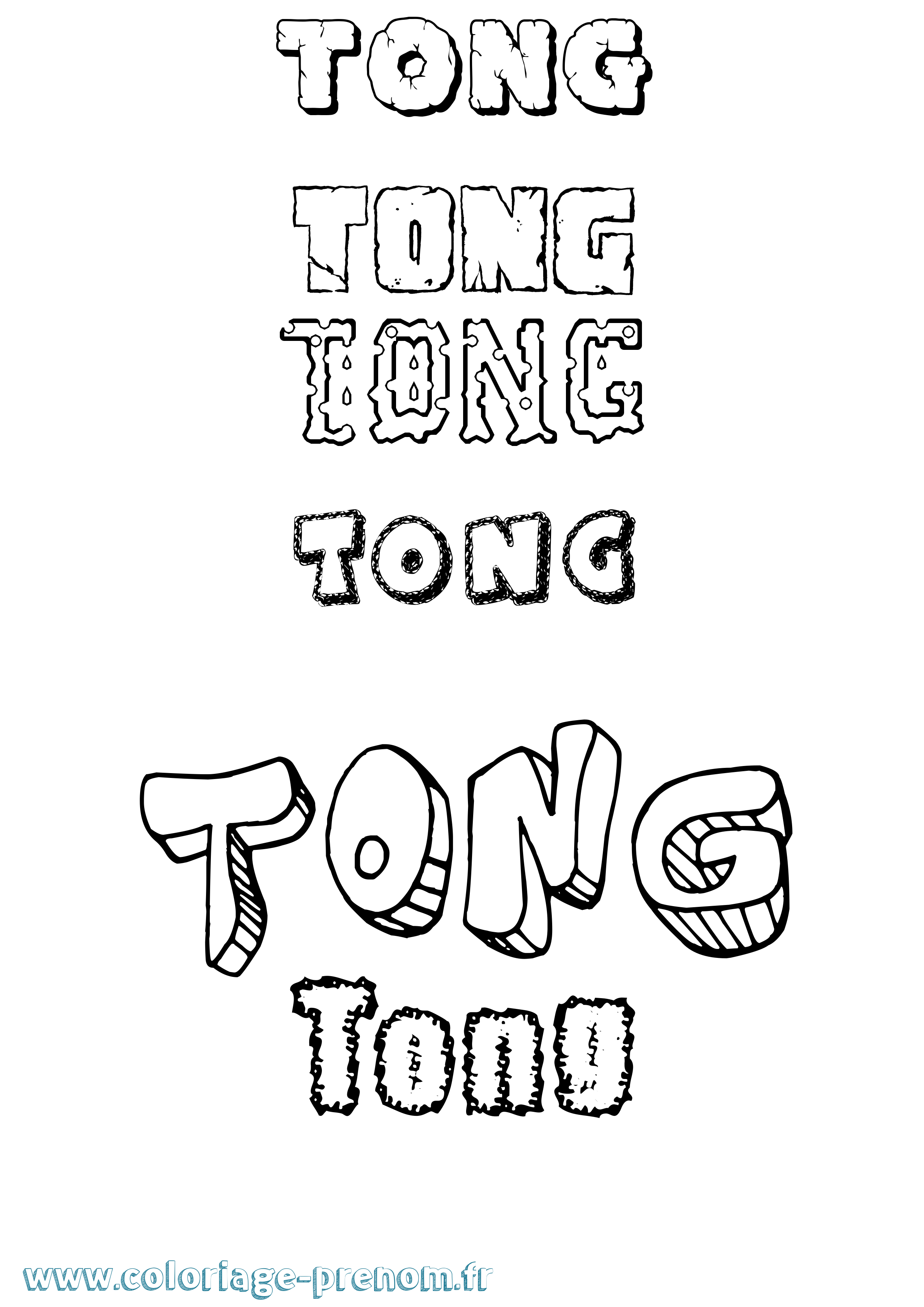 Coloriage Tong Destructuré Coloriage prénom Tong Destructuré