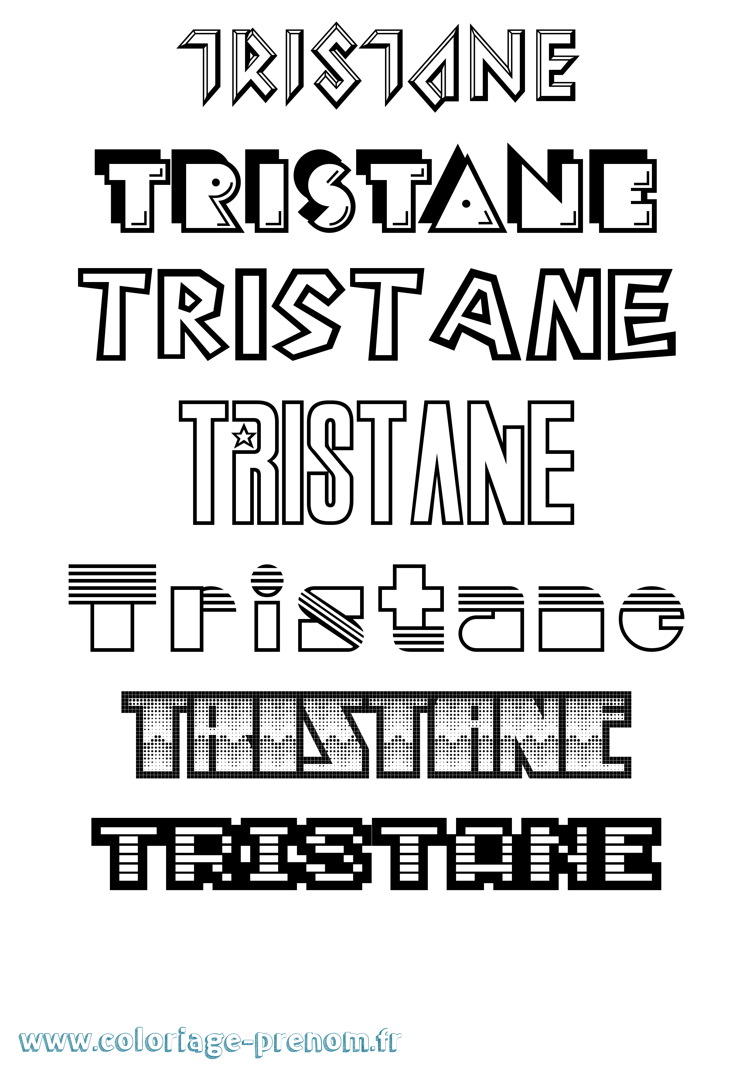 Coloriage Tristane Jeux Vidéos Coloriage prénom Tristane Jeux Vidéos