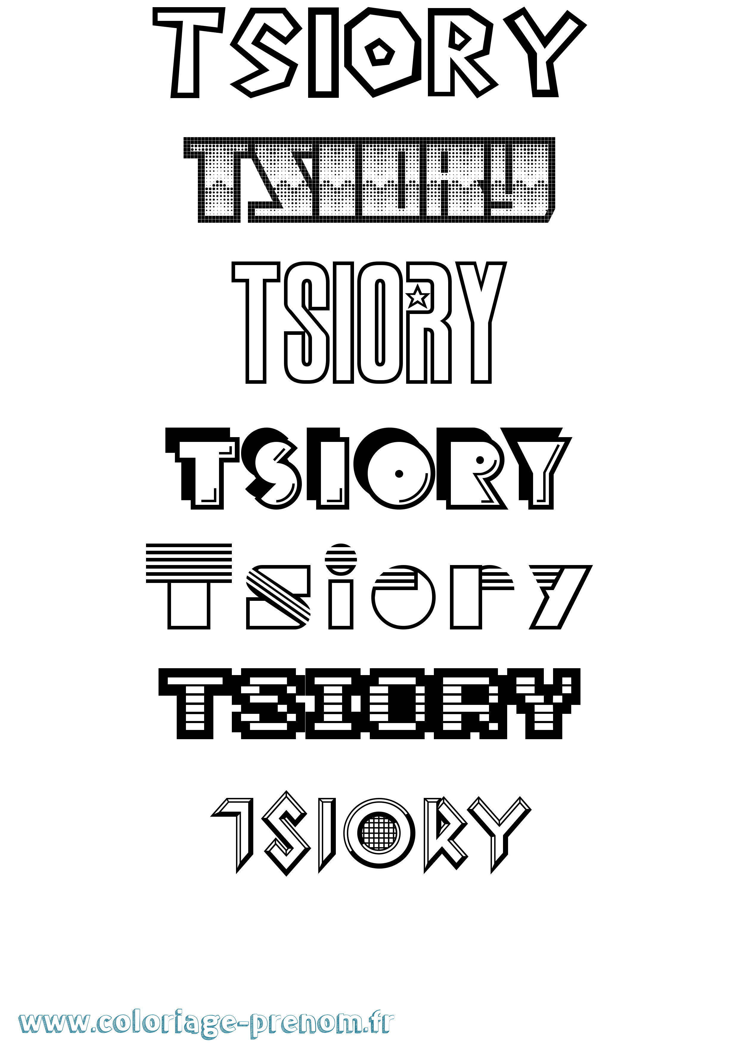 Coloriage Tsiory Jeux Vidéos Coloriage prénom Tsiory Jeux Vidéos