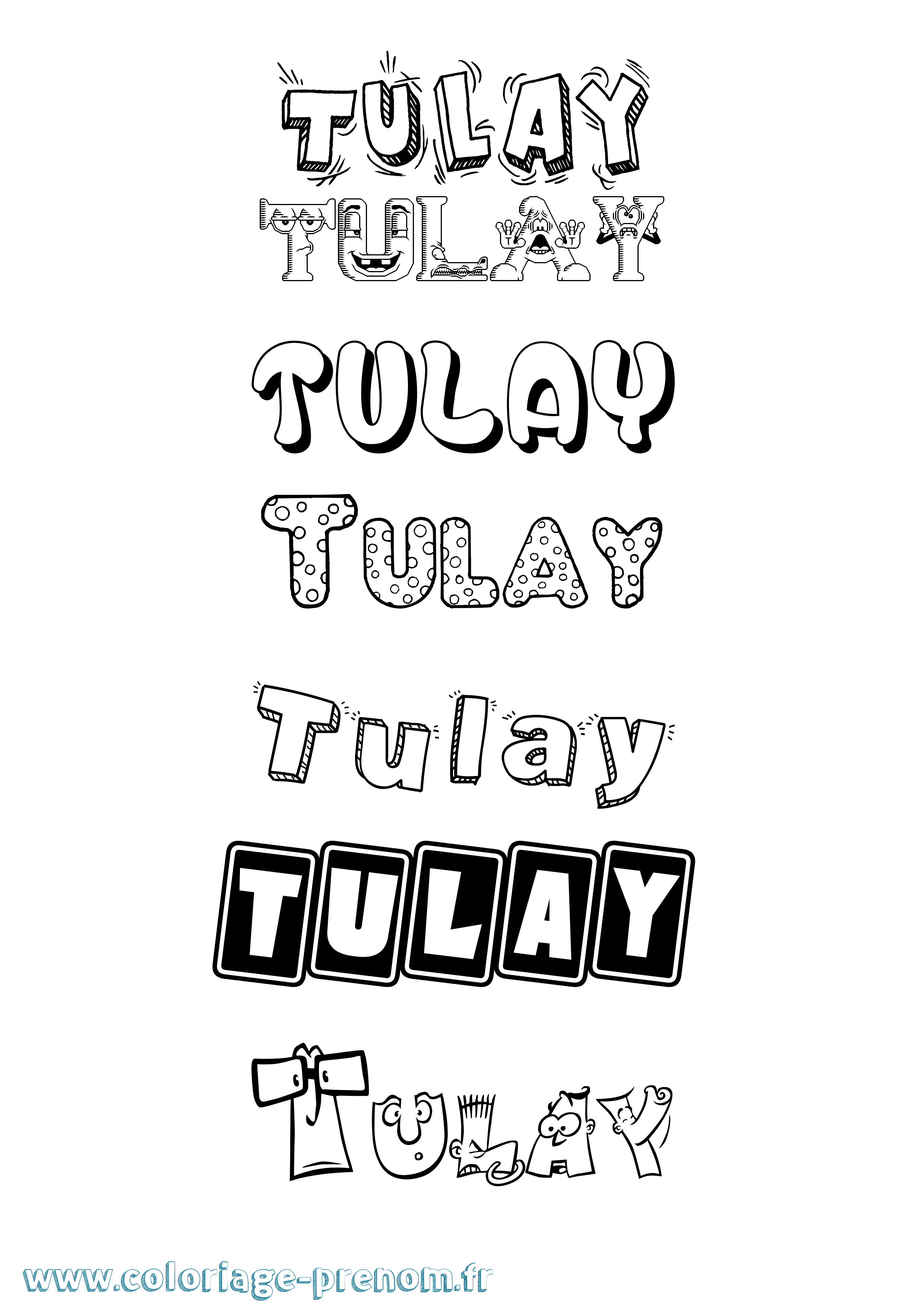 Coloriage Tulay Fun Coloriage prénom Tulay Fun