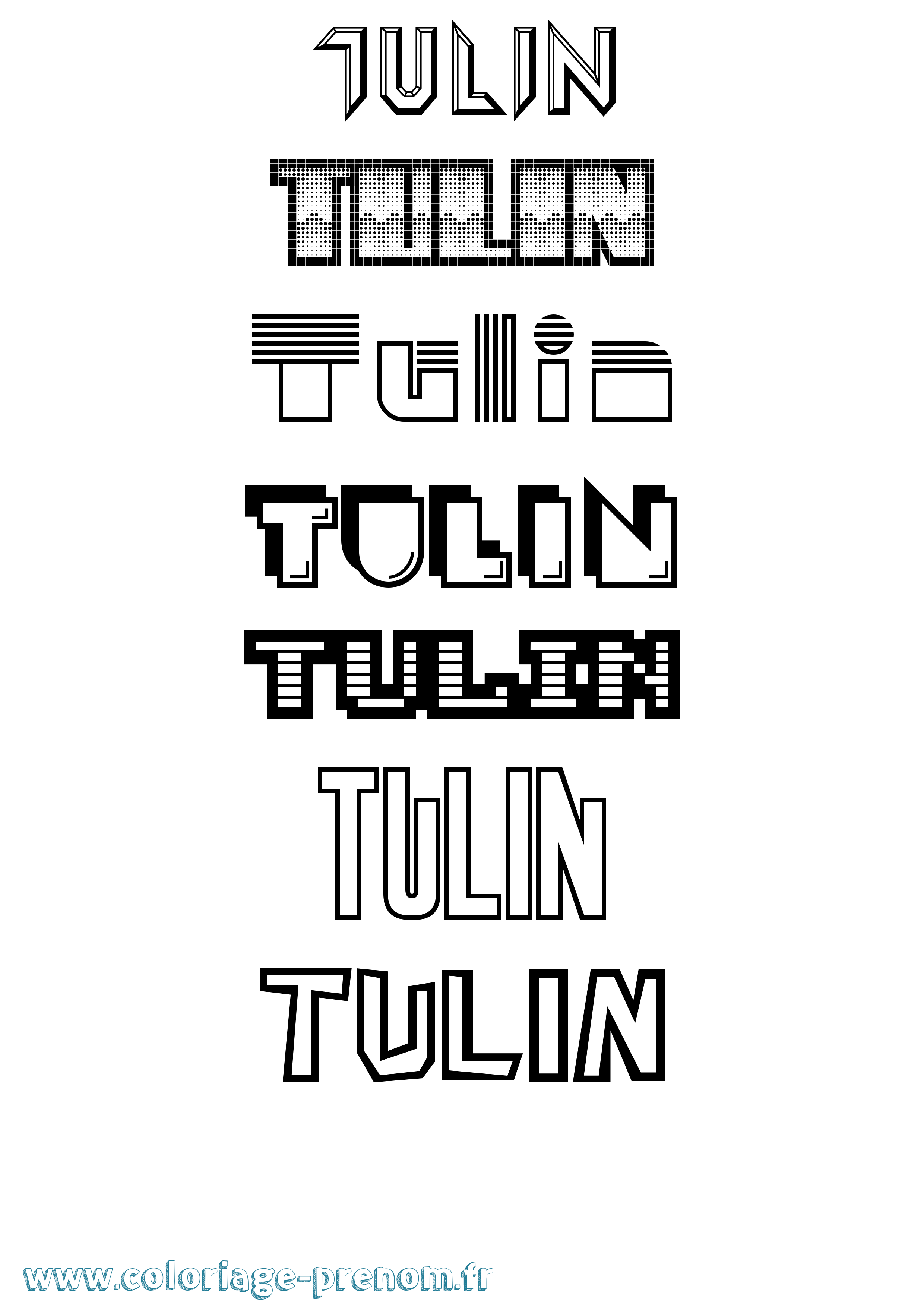 Coloriage Tulin Jeux Vidéos Coloriage prénom Tulin Jeux Vidéos