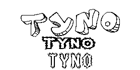 Coloriage Tyno