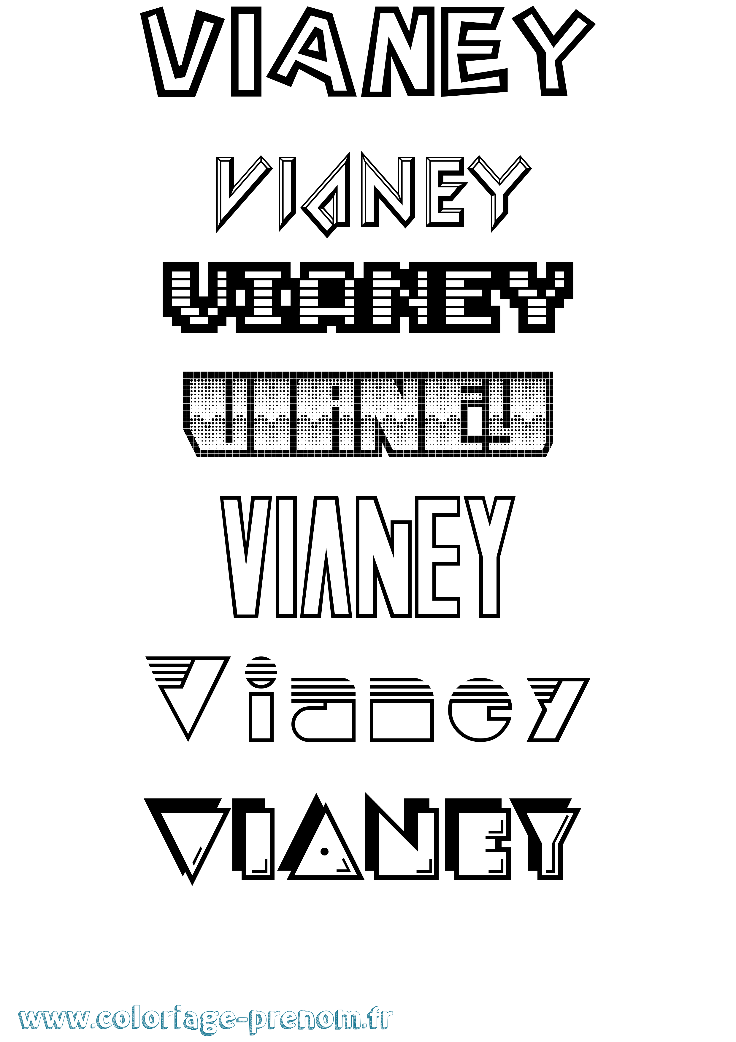 Coloriage Vianey Jeux Vidéos Coloriage prénom Vianey Jeux Vidéos