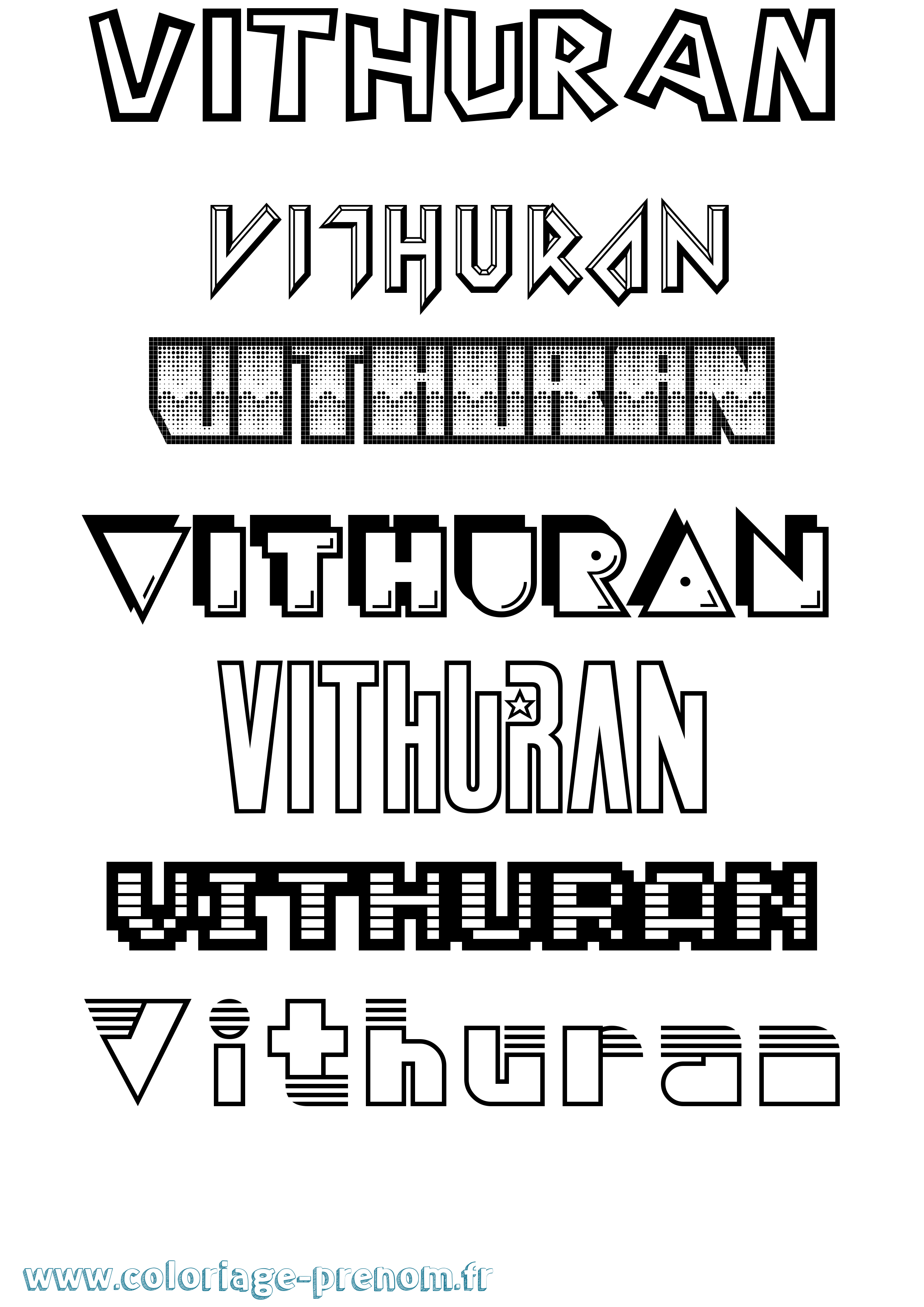 Coloriage Vithuran Jeux Vidéos Coloriage prénom Vithuran Jeux Vidéos