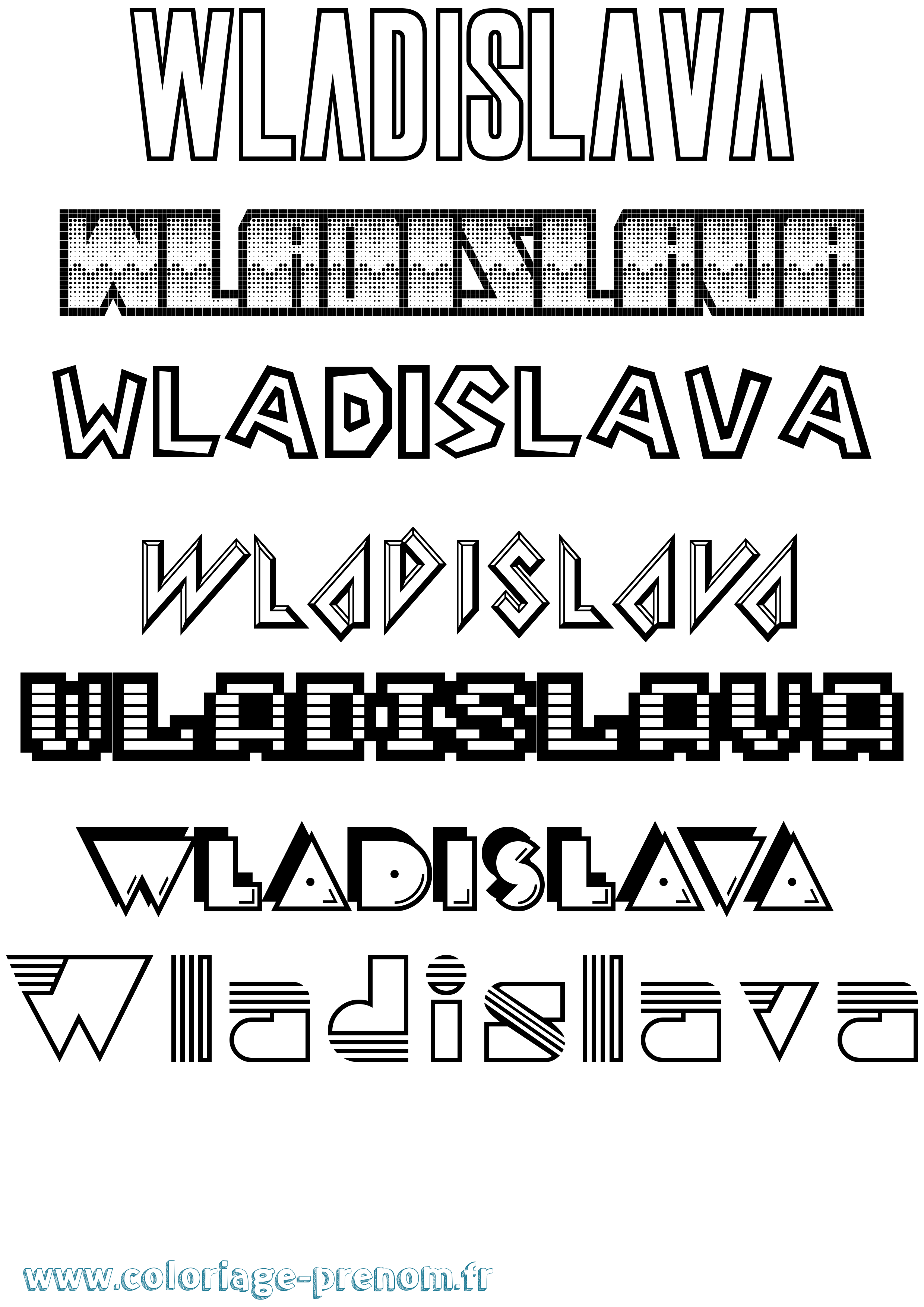 Coloriage Wladislava Jeux Vidéos Coloriage prénom Wladislava Jeux Vidéos