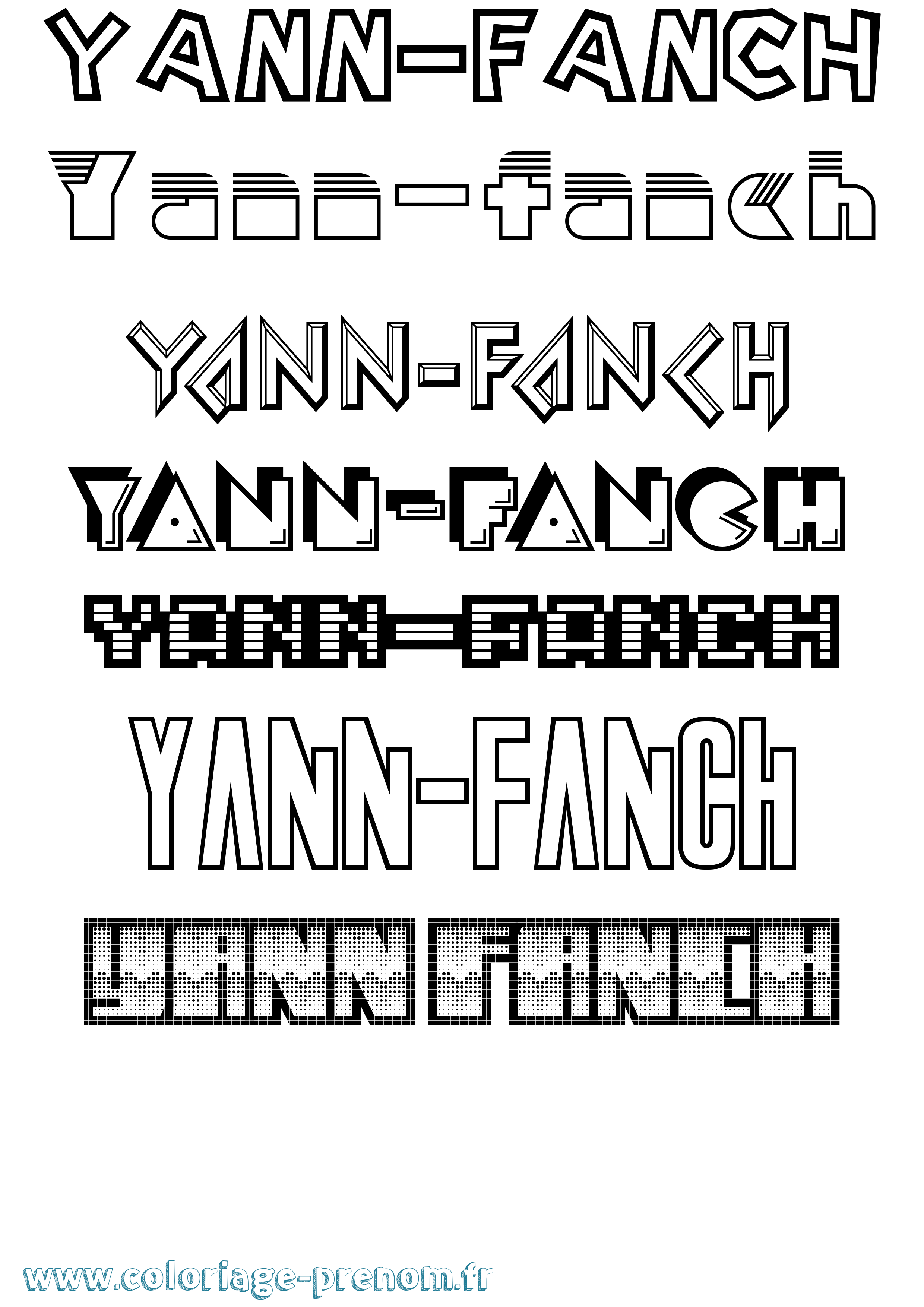 Coloriage Yann-Fanch Jeux Vidéos Coloriage prénom Yann-Fanch Jeux Vidéos