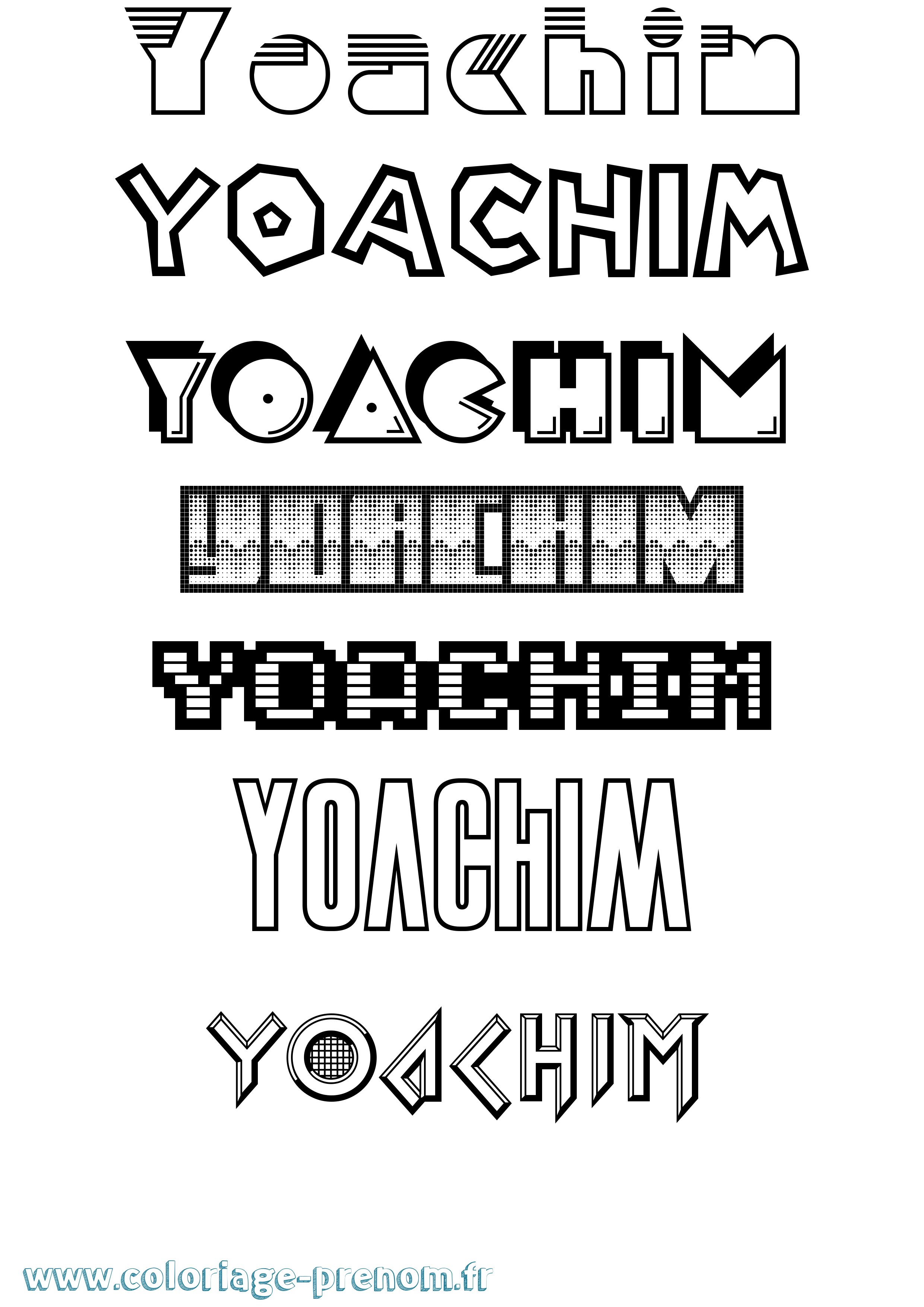 Coloriage Yoachim Jeux Vidéos Coloriage prénom Yoachim Jeux Vidéos