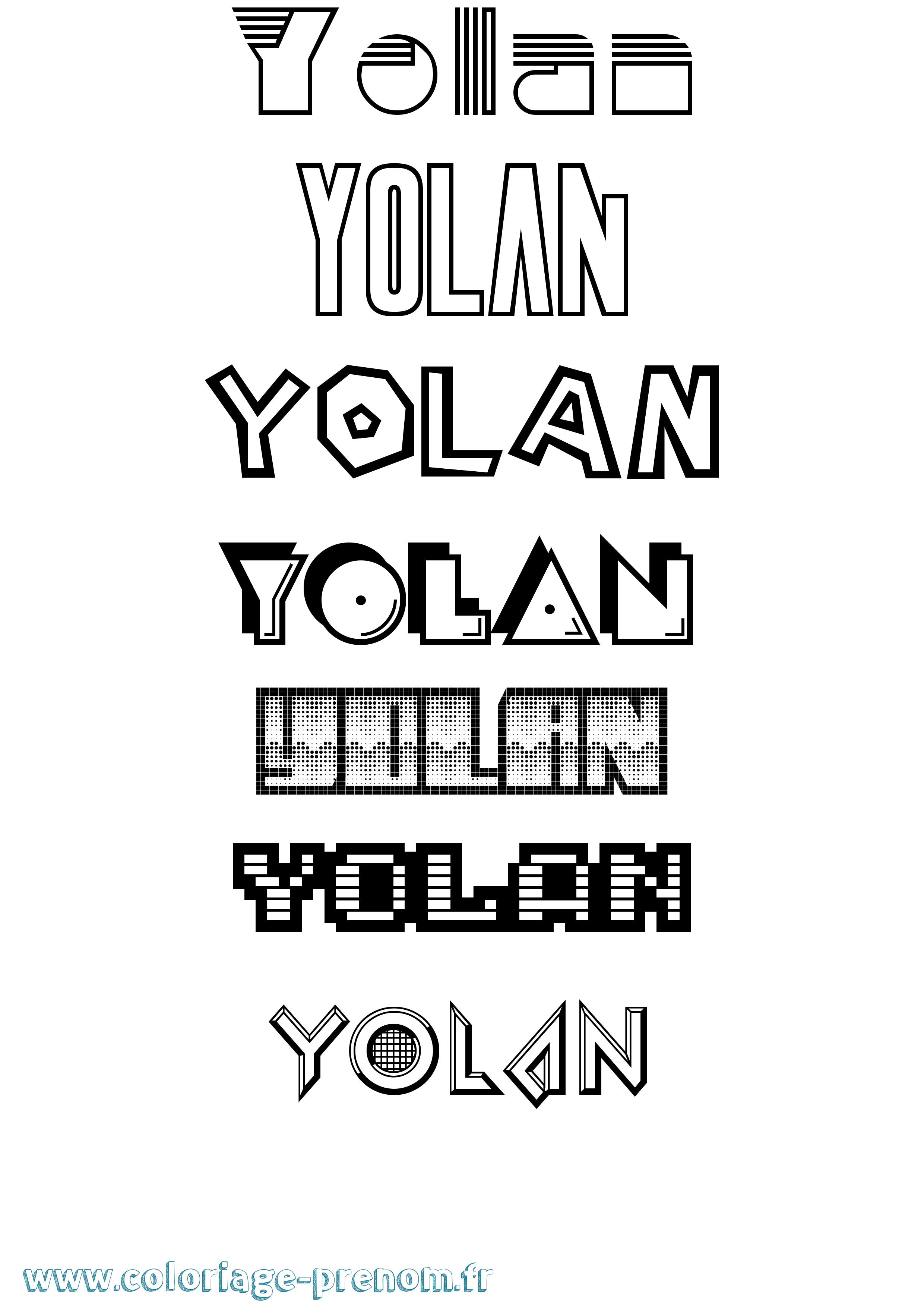 Coloriage Yolan Jeux Vidéos Coloriage prénom Yolan Jeux Vidéos