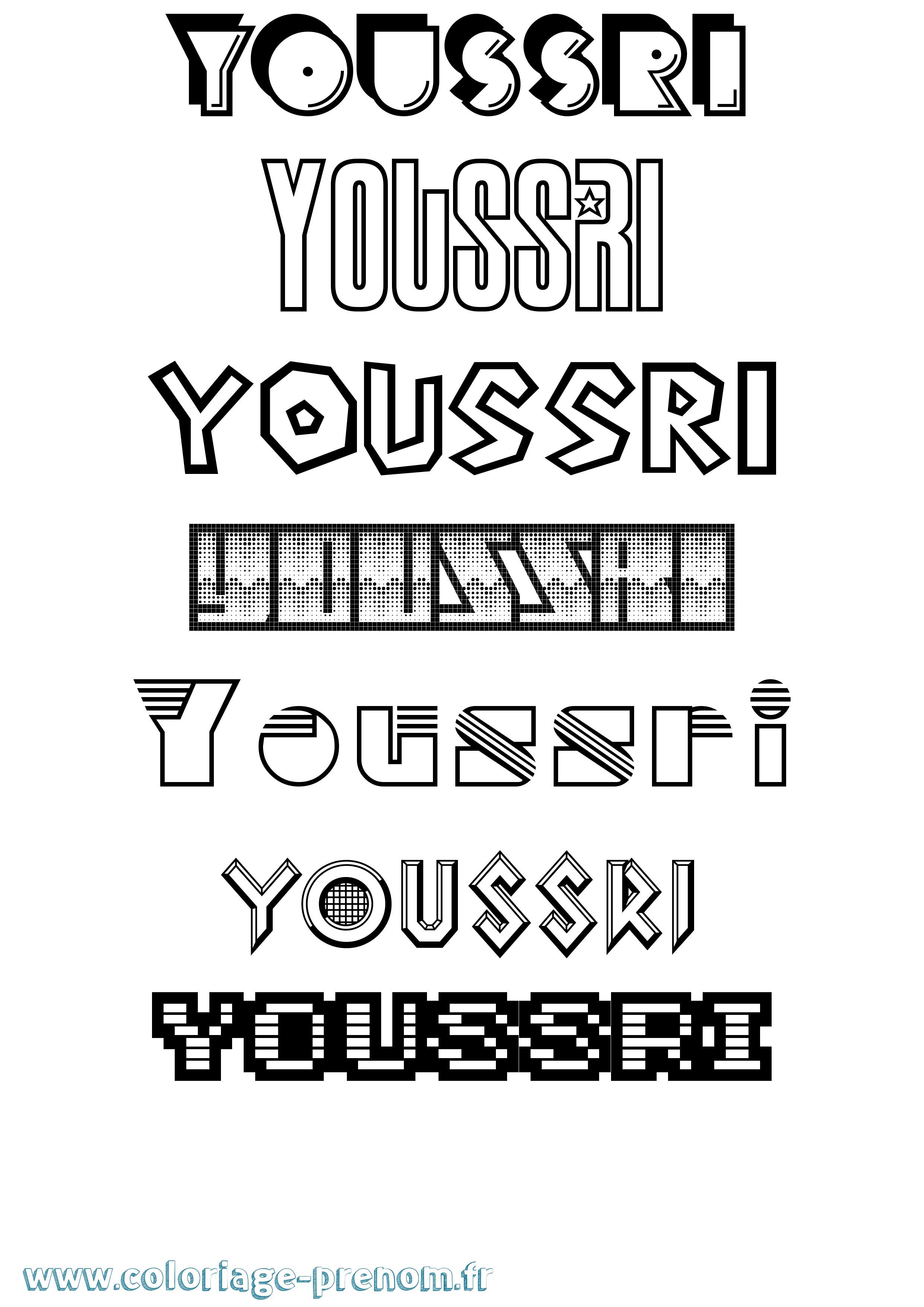 Coloriage Youssri Jeux Vidéos Coloriage prénom Youssri Jeux Vidéos