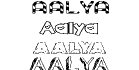 Coloriage Aalya