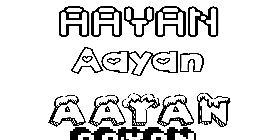 Coloriage Aayan