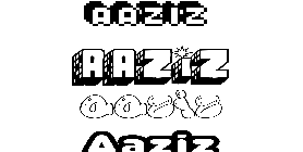 Coloriage Aaziz