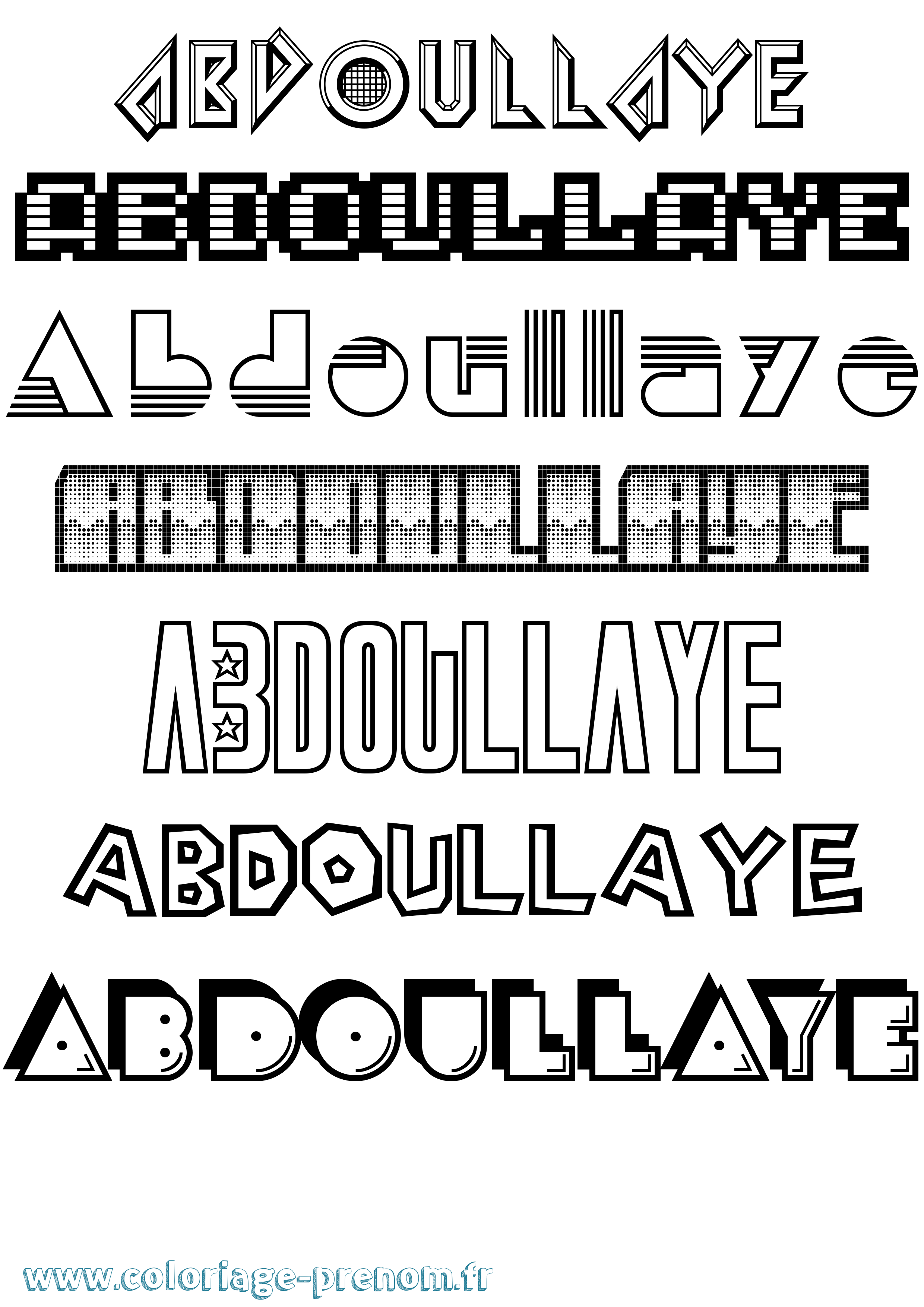 Coloriage Abdoullaye Jeux Vidéos Coloriage prénom Abdoullaye Jeux Vidéos
