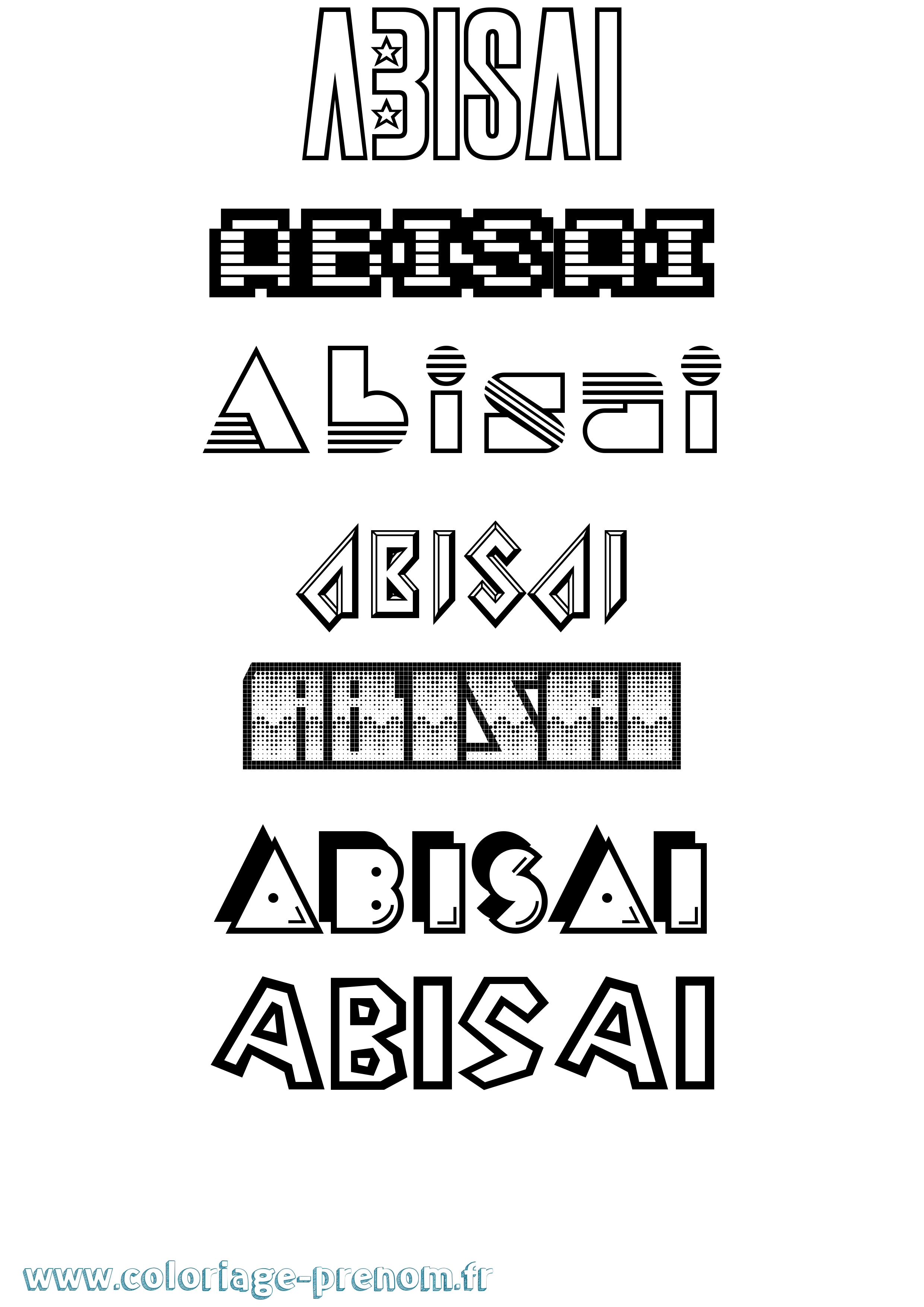 Coloriage Abisai Jeux Vidéos Coloriage prénom Abisai Jeux Vidéos