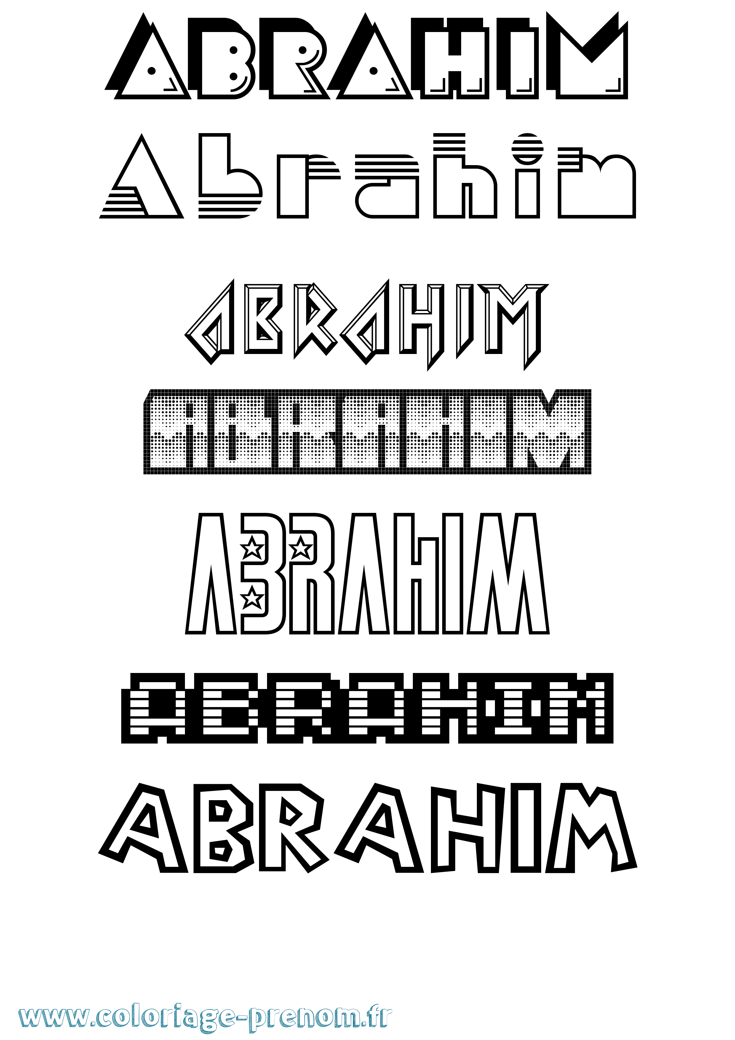 Coloriage Abrahim Jeux Vidéos Coloriage prénom Abrahim Jeux Vidéos