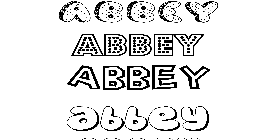 Coloriage Abbey