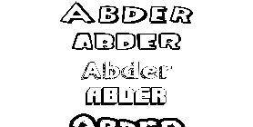 Coloriage Abder