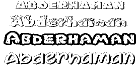 Coloriage Abderhaman