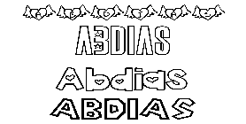 Coloriage Abdias