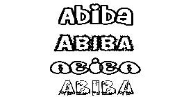 Coloriage Abiba