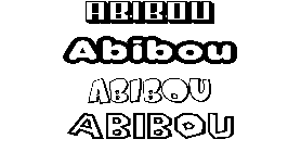 Coloriage Abibou