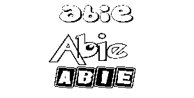 Coloriage Abie