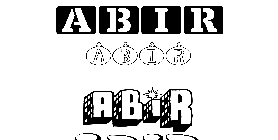 Coloriage Abir