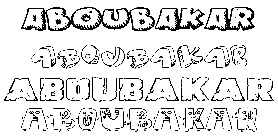 Coloriage Aboubakar