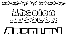 Coloriage Absolon