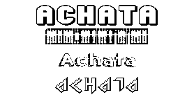 Coloriage Achata