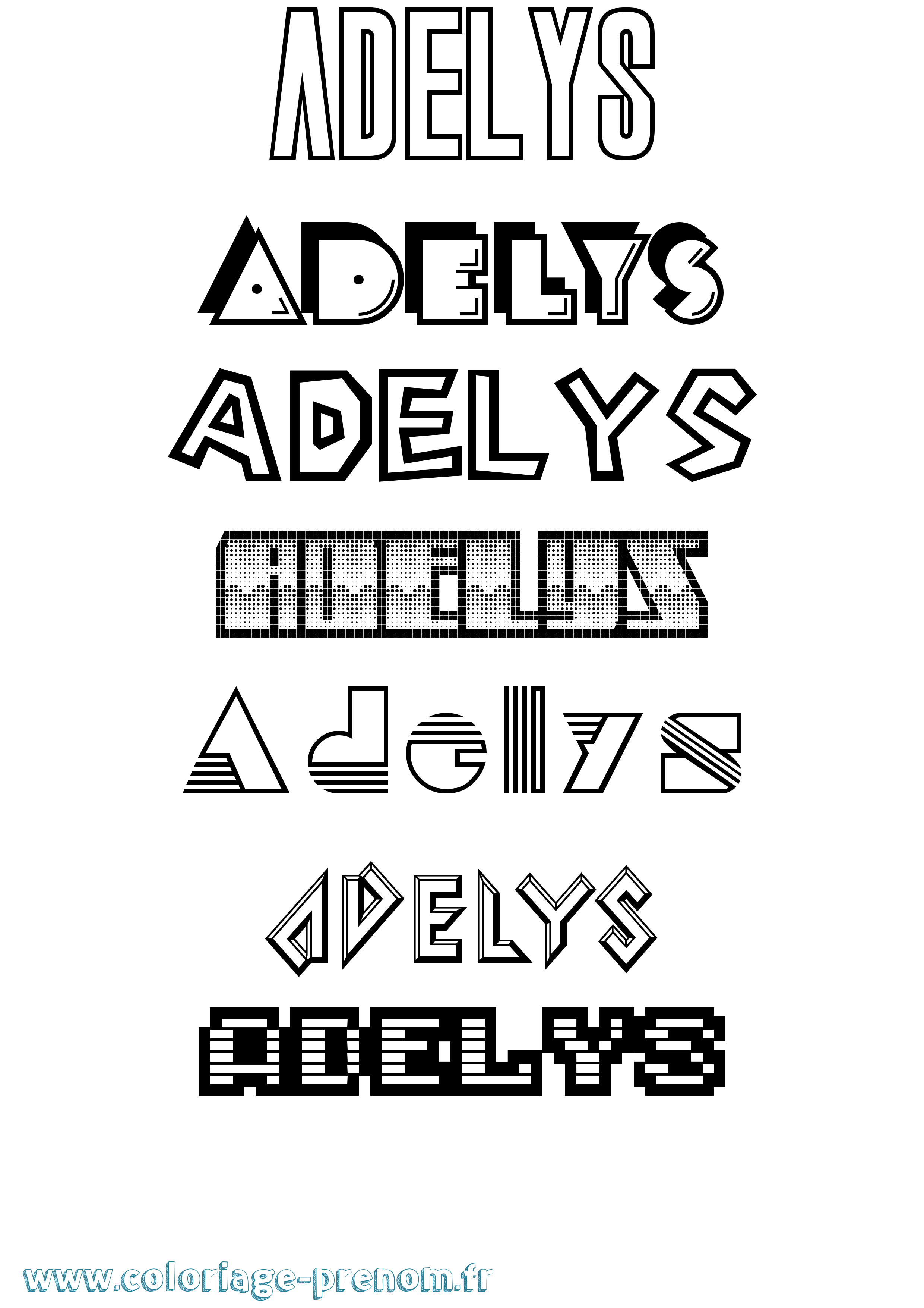 Coloriage Adelys Jeux Vidéos Coloriage prénom Adelys Jeux Vidéos