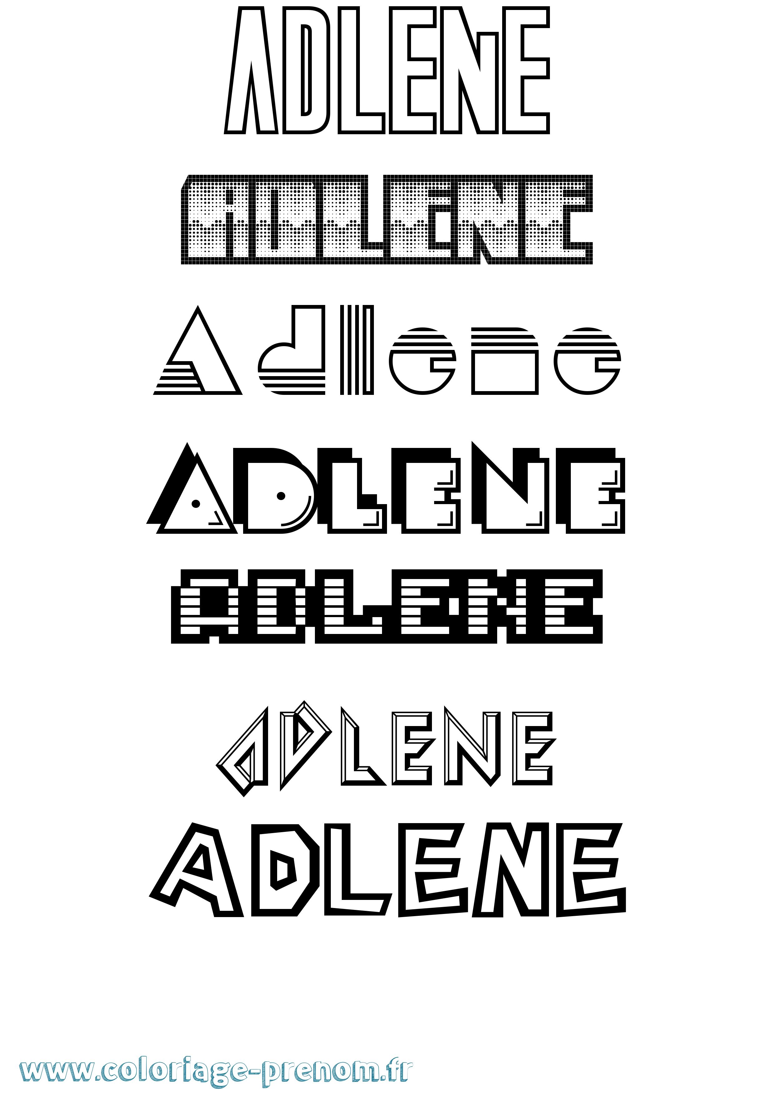 Coloriage Adlene Jeux Vidéos Coloriage prénom Adlene Jeux Vidéos