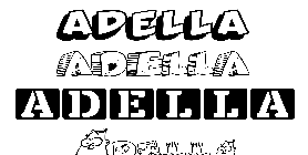 Coloriage Adella