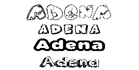 Coloriage Adena