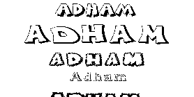 Coloriage Adham