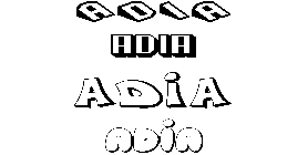 Coloriage Adia