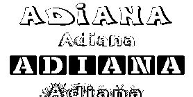 Coloriage Adiana