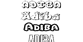 Coloriage Adiba