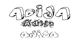 Coloriage Adija